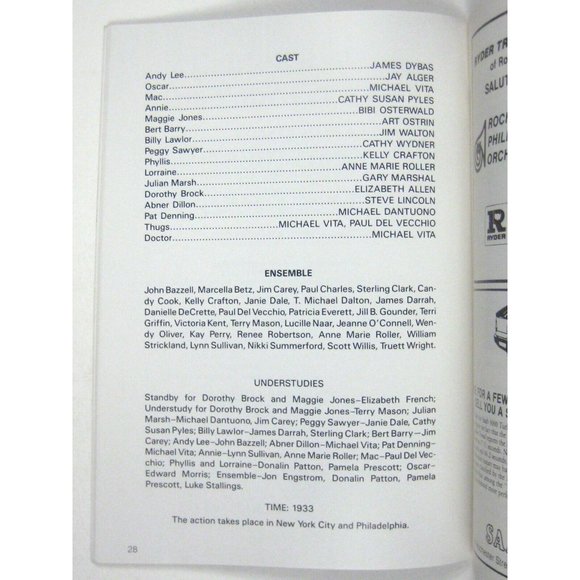 Program 1986 Rochester Philharmonic Orchestra Marshal Wydner Ticket RPO NY - Picture 8 of 10